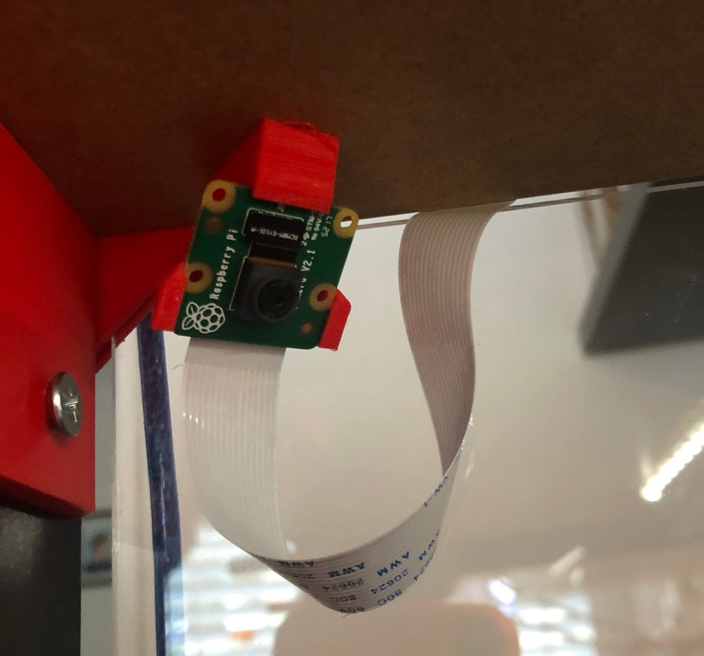 Raspberry Pi-Kamerahalterung mit 45-Grad-Winkel für IKEA Lack-Schrank