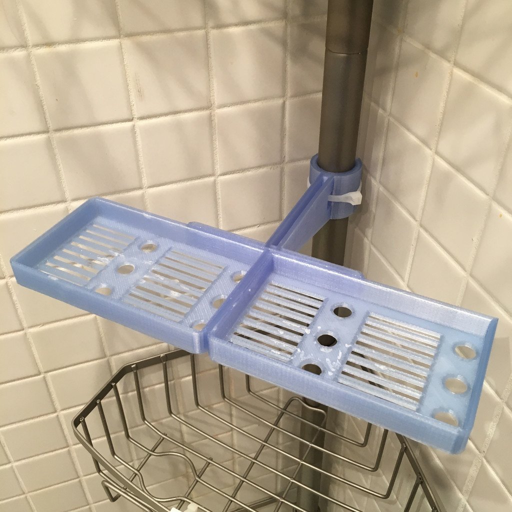 Doppelte Seifenschublade für Duschablage