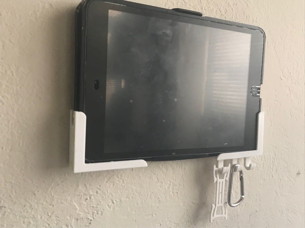 Zweiteilige iPad Mini-Wandhalterung mit Haken
