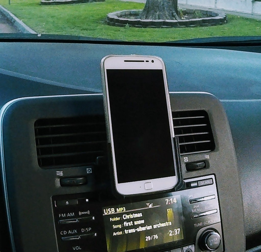 Moto G4/G4 Plus-Telefonhalter mit CD-Player-Adapter für das Auto