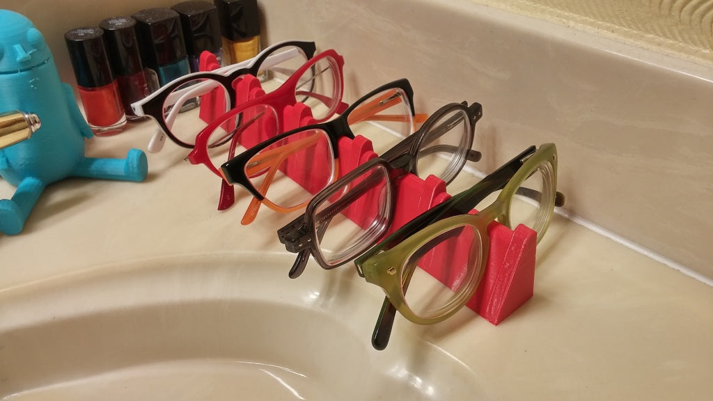 Brillenschrank für den Badezimmertisch mit 3, 4 oder 5 Fächern