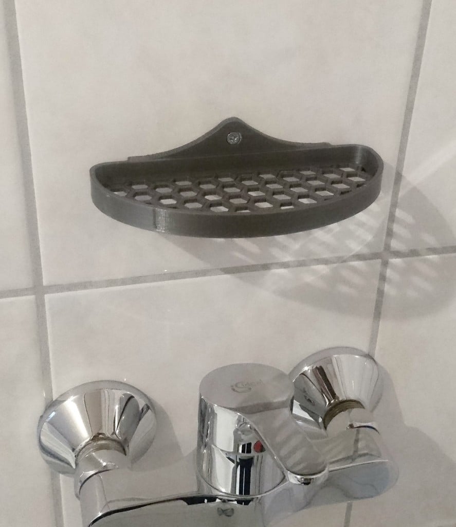 Duschregal für Badezimmer mit Einzelschraubenbefestigung