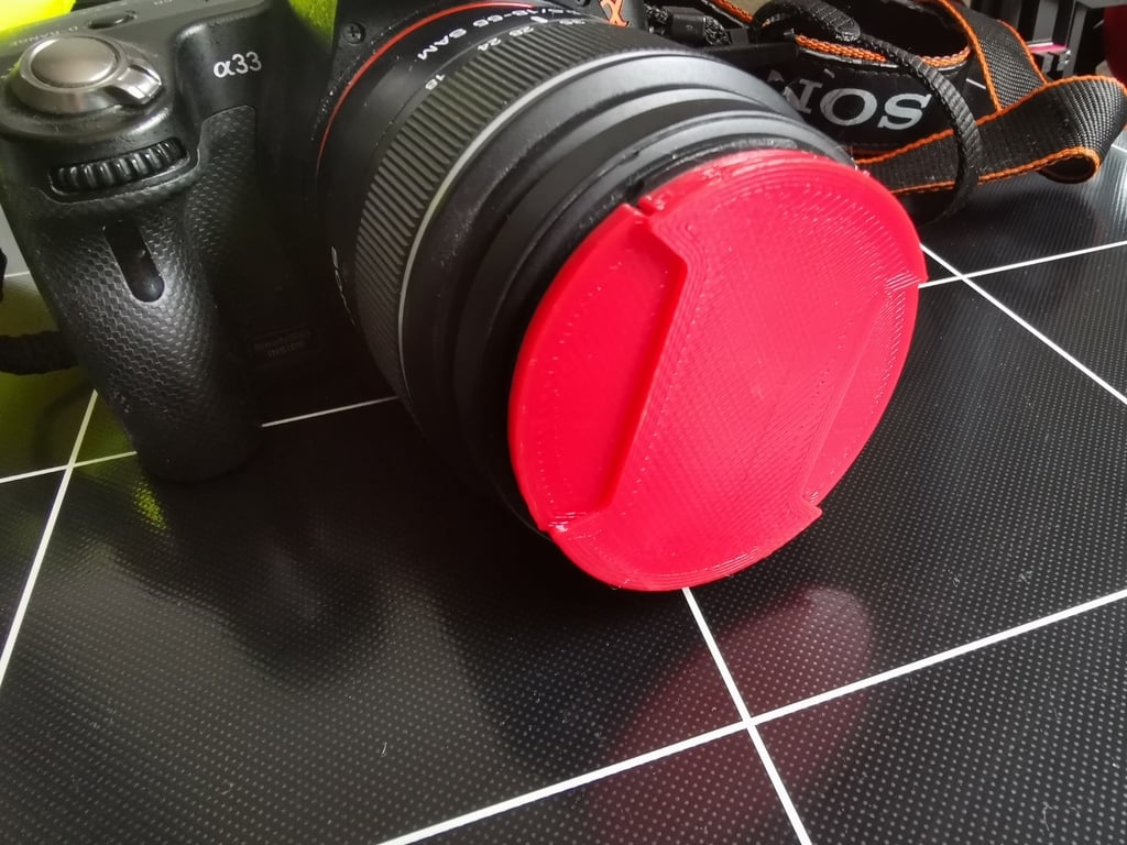 55-mm-Kameraobjektivabdeckung ohne unterstützende Funktionen