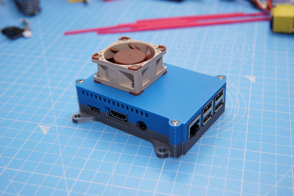 Raspberry Pi 3B-Gehäuse mit 40-mm-Lüfter für Kintaro-Kühlkörper