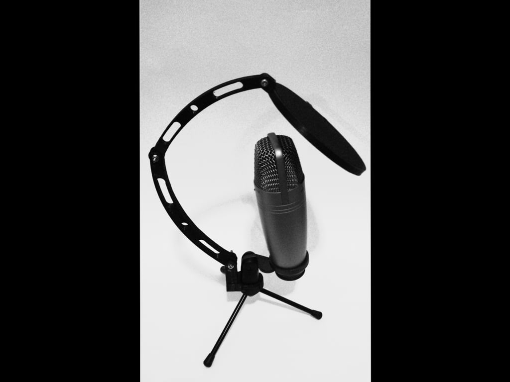 Pop-Filter/Windschutz-Mikrofonklemme mit Gopro-Halterungen, passend für Samson C01UPRO USB Studio-Kondensatormikrofon