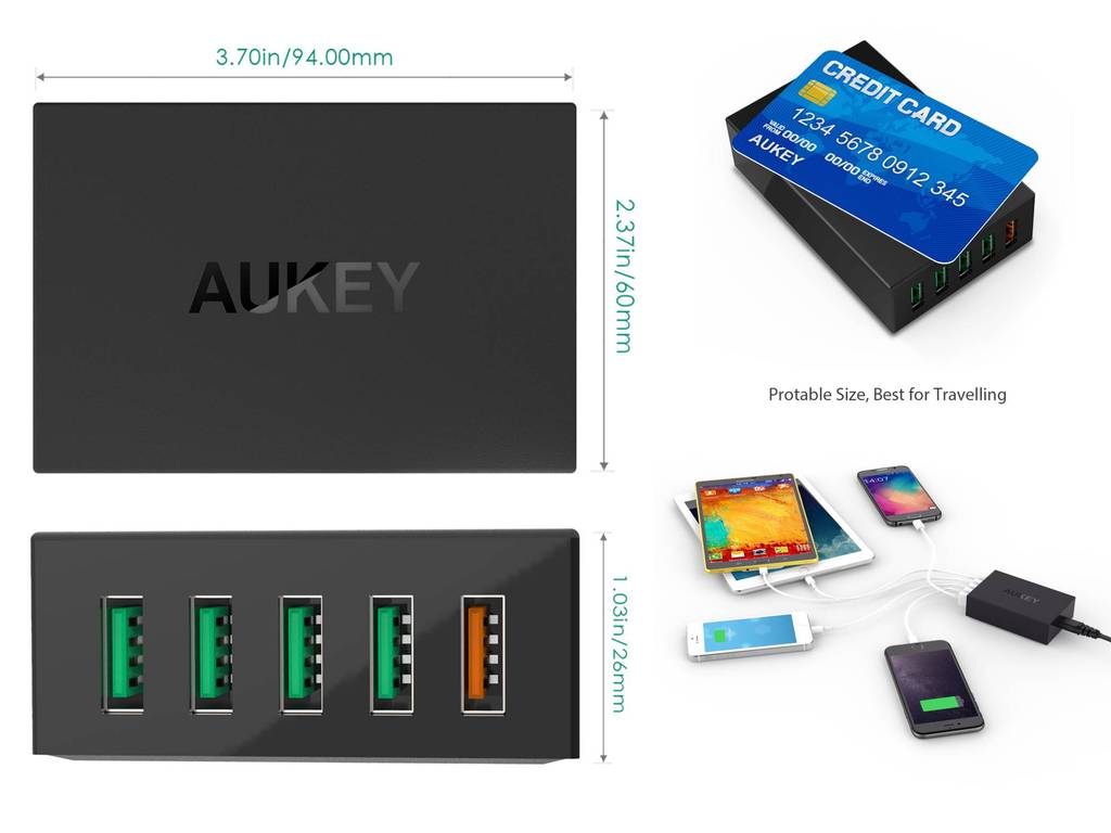 Tablet, Telefon, Smartwatch, SD-Kartenhalter und USB-Ladegerät