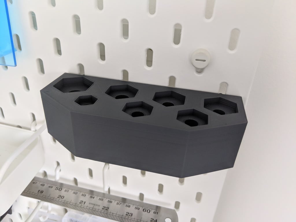 Halter für Wera Kraftform Comfort VDE-Schraubendreher für IKEA Skadis Lochplatte