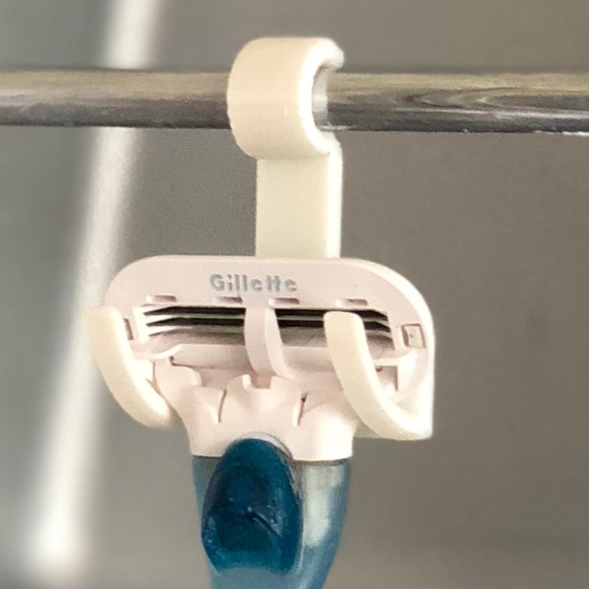 Rasiererhalter für die Dusche