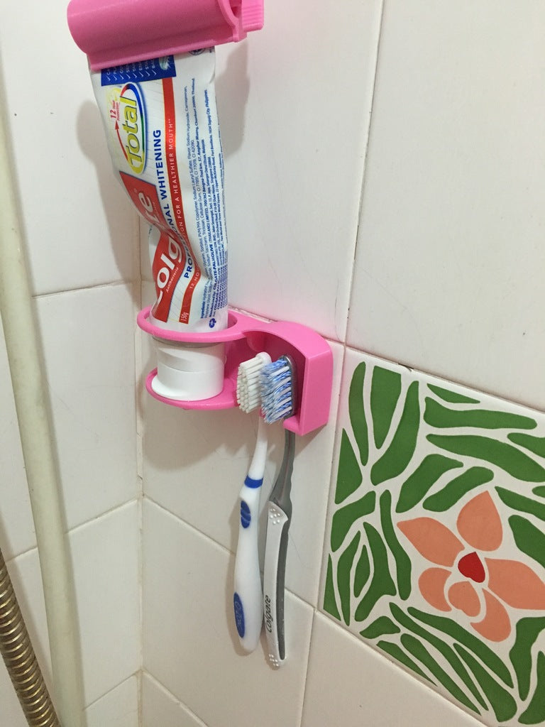 Zahnbürstenhalter für Toilettenartikel mit erweitertem Design für Zahnpasta