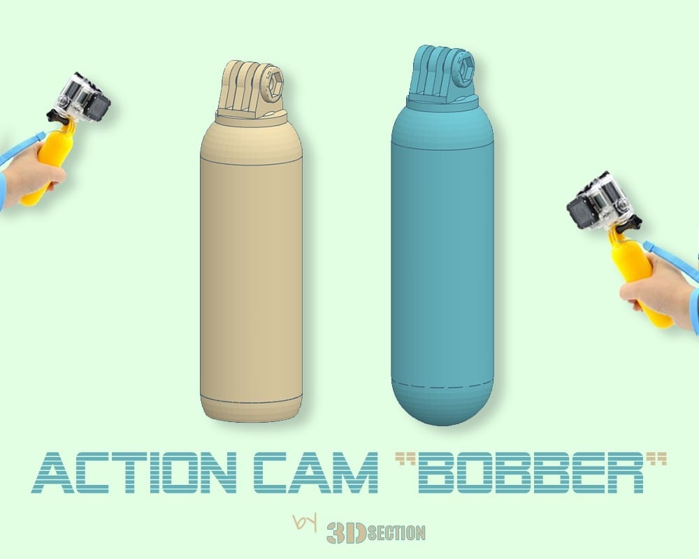 Wasserdichte Action Cam „Bobber“ Zubehör für Aufnahmen unter Wasser