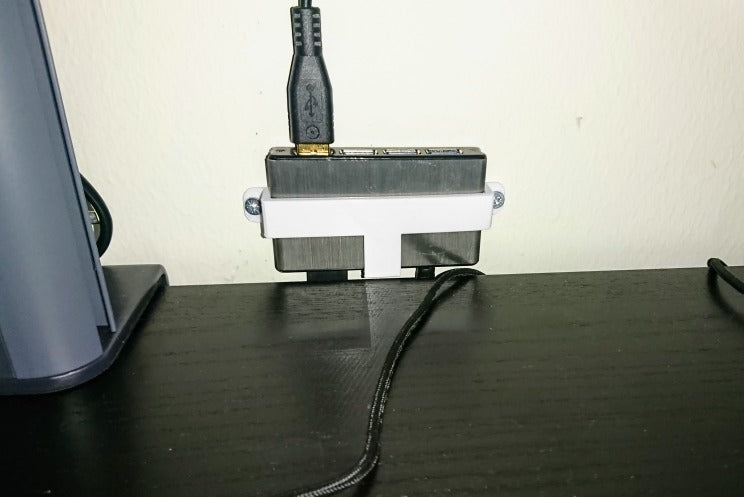 Wandhalterung für Icybox IB-AC610 4-Port-USB-Hub