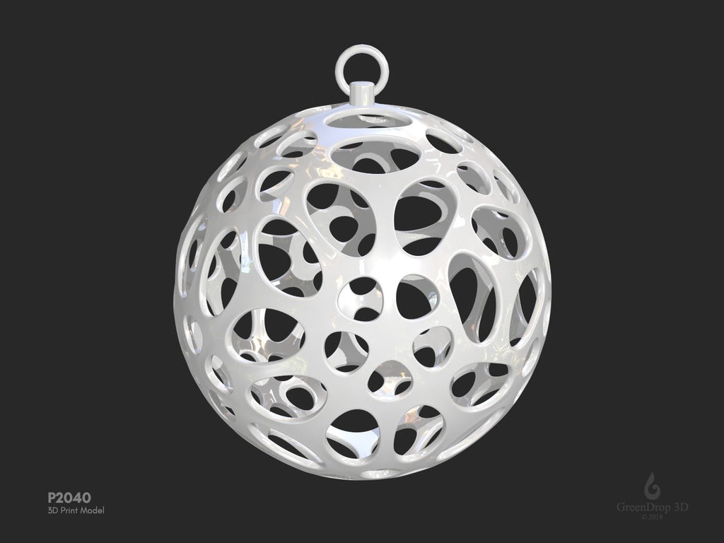 Weihnachtskugeln – P2040 für den 3D-Druck von Greendrop3D