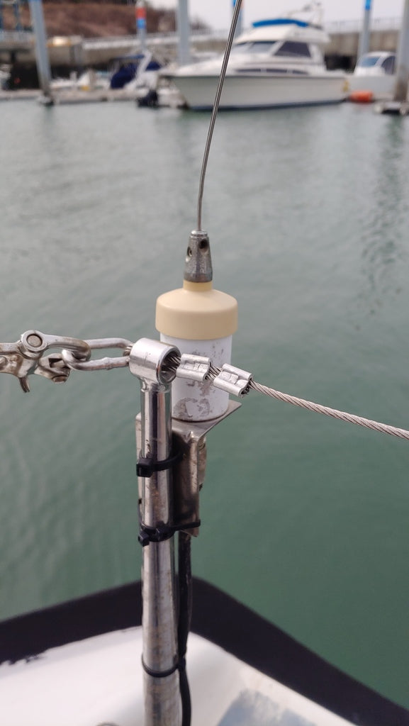 Low-Profile-VHF-Antennenhalter für Yachtgeländer