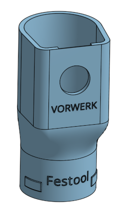Festool Staubsauger-Schlauchadapter für Vorwerk Staubsammler
