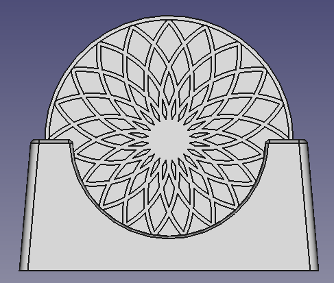 Mandala-Untersetzer-Set mit Ständer