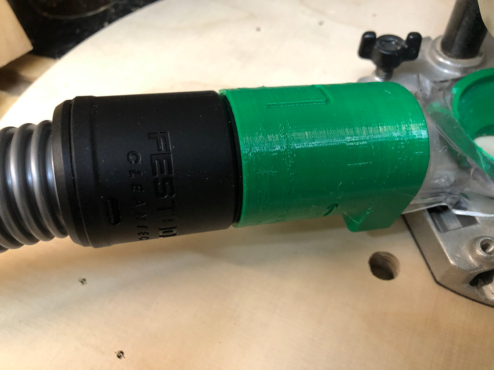 Adapter für Makita RT0700CX2J Oberfräse und Festool Staubsaugerschlauch