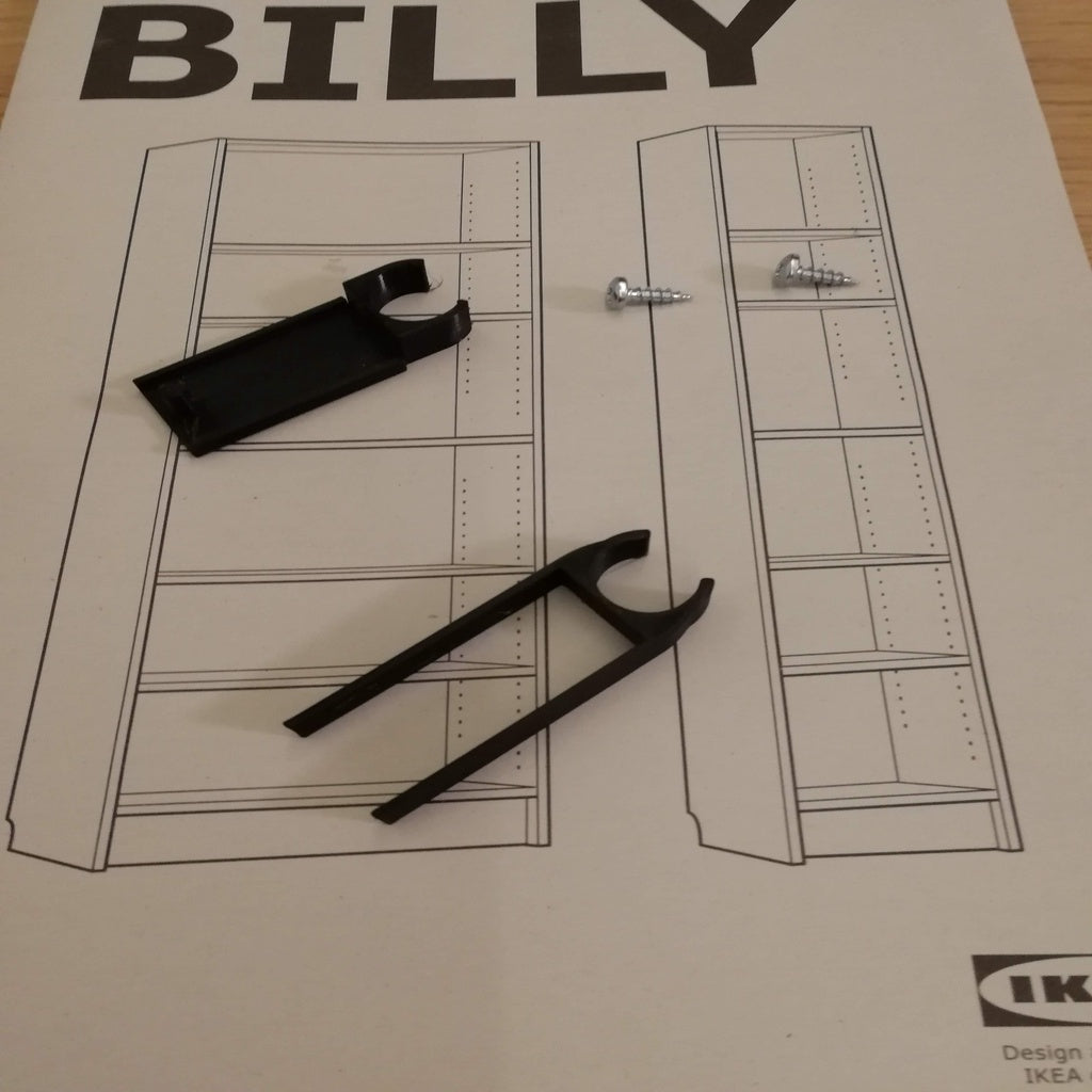 Billy Regalklemmen für die Ikea Not-Lampe