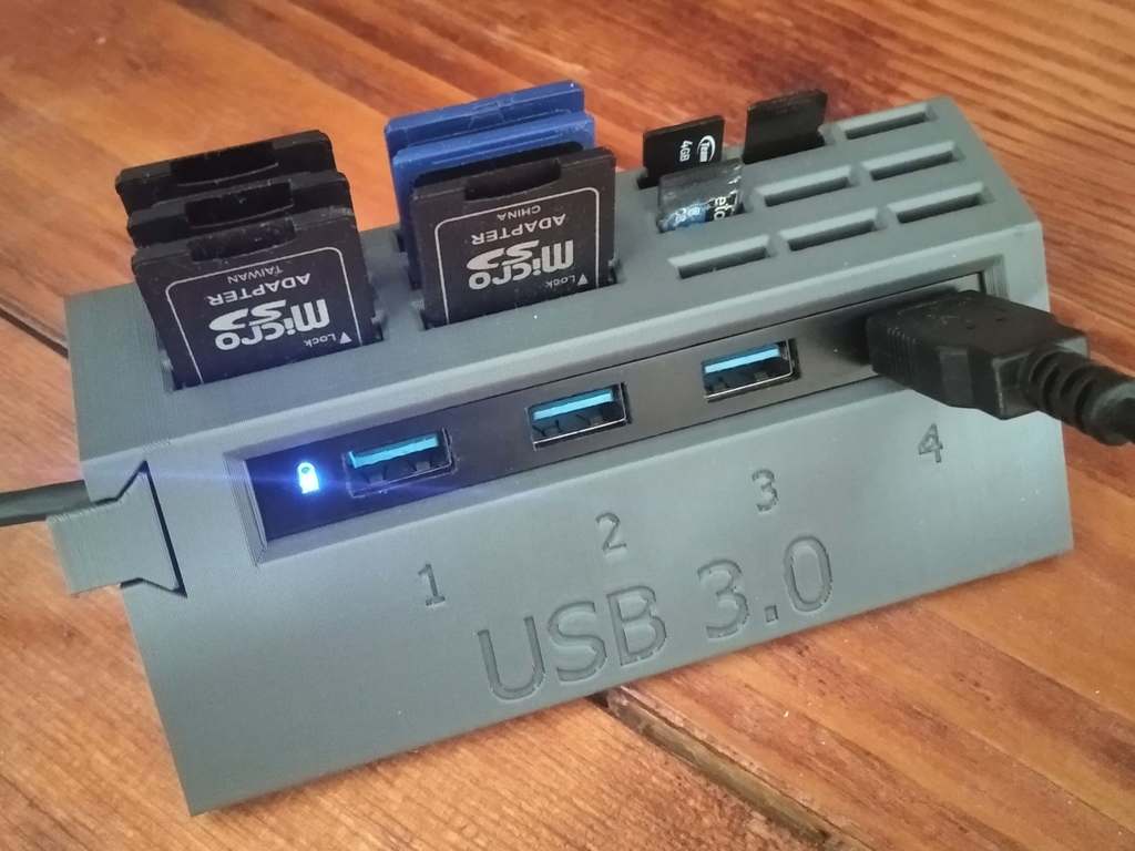 Halterung für i-tec USB 3.0, 4port HUB auf dem Tisch