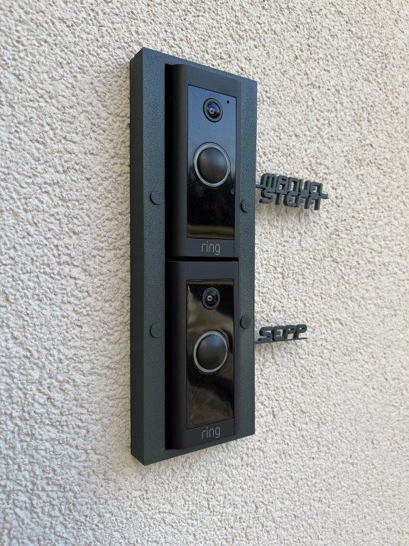 Ring Video Doorbell Double Frame für Einbaubox