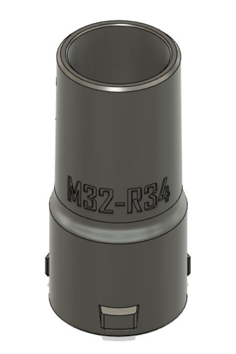 osVAC M32-R34 Adapter für Miele und Bosch Home Professional Staubsaugerzubehör