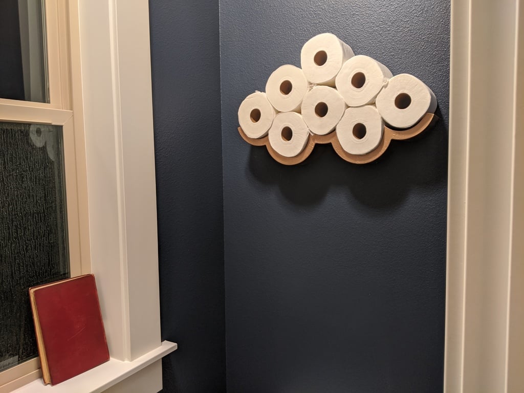Wolkenförmiger Toilettenpapierhalter