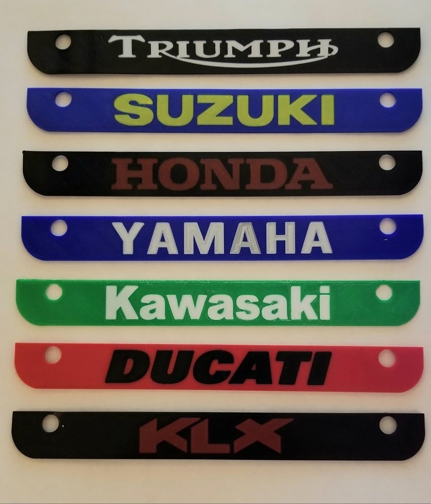 Motorrad-Nummernschild-Unterrahmeneinsatz für Ducati, Yamaha, Honda, Kawasaki, Triumph, Suzuki und KLX
