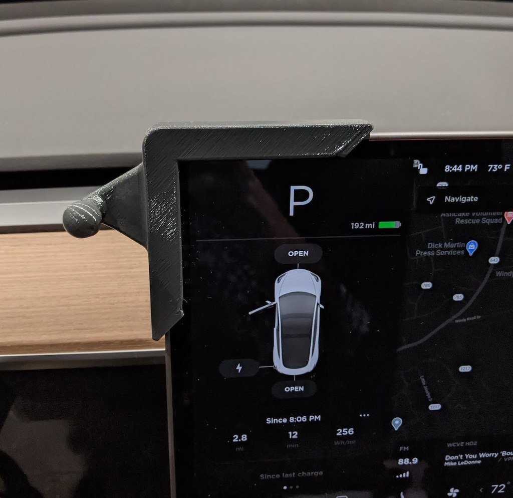 Tesla Model 3 Bildschirmhalterung für Telefon und Pop-Socket mit 17-mm-Kugel