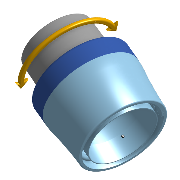 Drehbarer Staubsaugerschlauchanschluss für 35-mm- und 40-mm-Schläuche