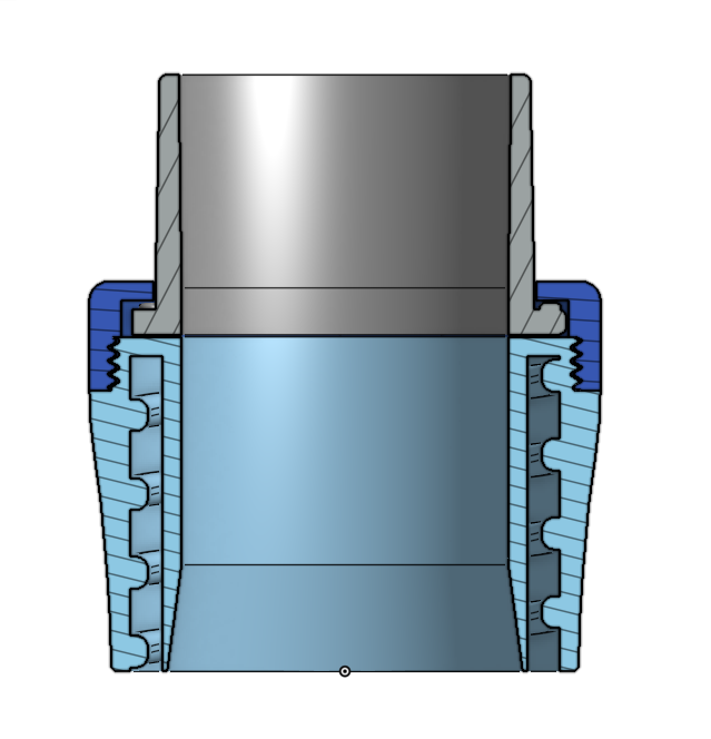 Drehbarer Staubsaugerschlauchanschluss für 35-mm- und 40-mm-Schläuche
