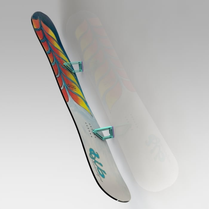 Einfacher Snowboardhalter zur Wandmontage