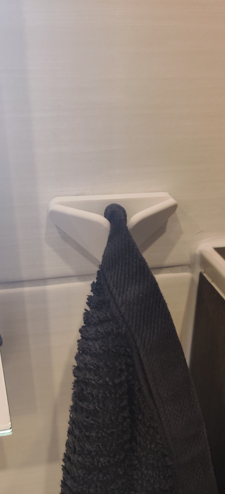 Wandhalter für Handtücher ohne Schlaufen