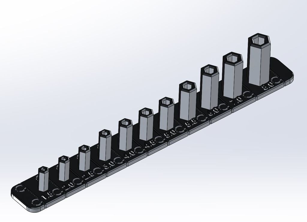 Sechskantgriff „Snap-Lock“-Inbusschlüsselsatz mit modularen Haltern 1,3 mm bis 10,0 mm