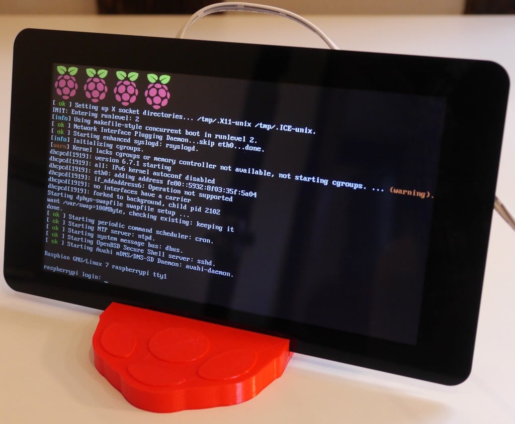 Raspberry Pi Touchscreen-Displayständer für 3D-Drucker