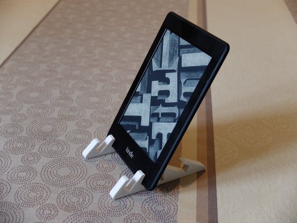 Kindle-, Smartphone- und Tablet-Ständer mit einstellbaren Winkeln und Dickenoptionen