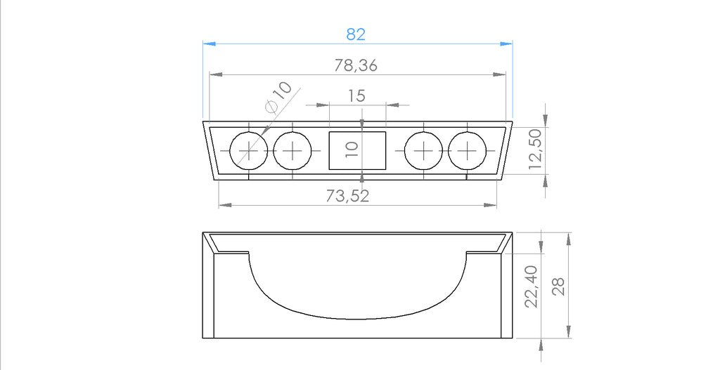 Wandmontiertes Dock für Samsung Galaxy S2/S3